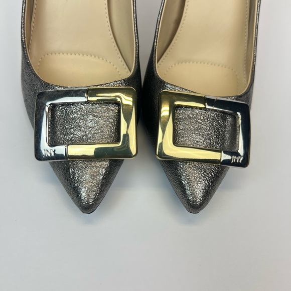 Jones New York Signature Silver Metallic Pointed Toe DIANA Heels Size 7.5M - Picture 12 of 12
